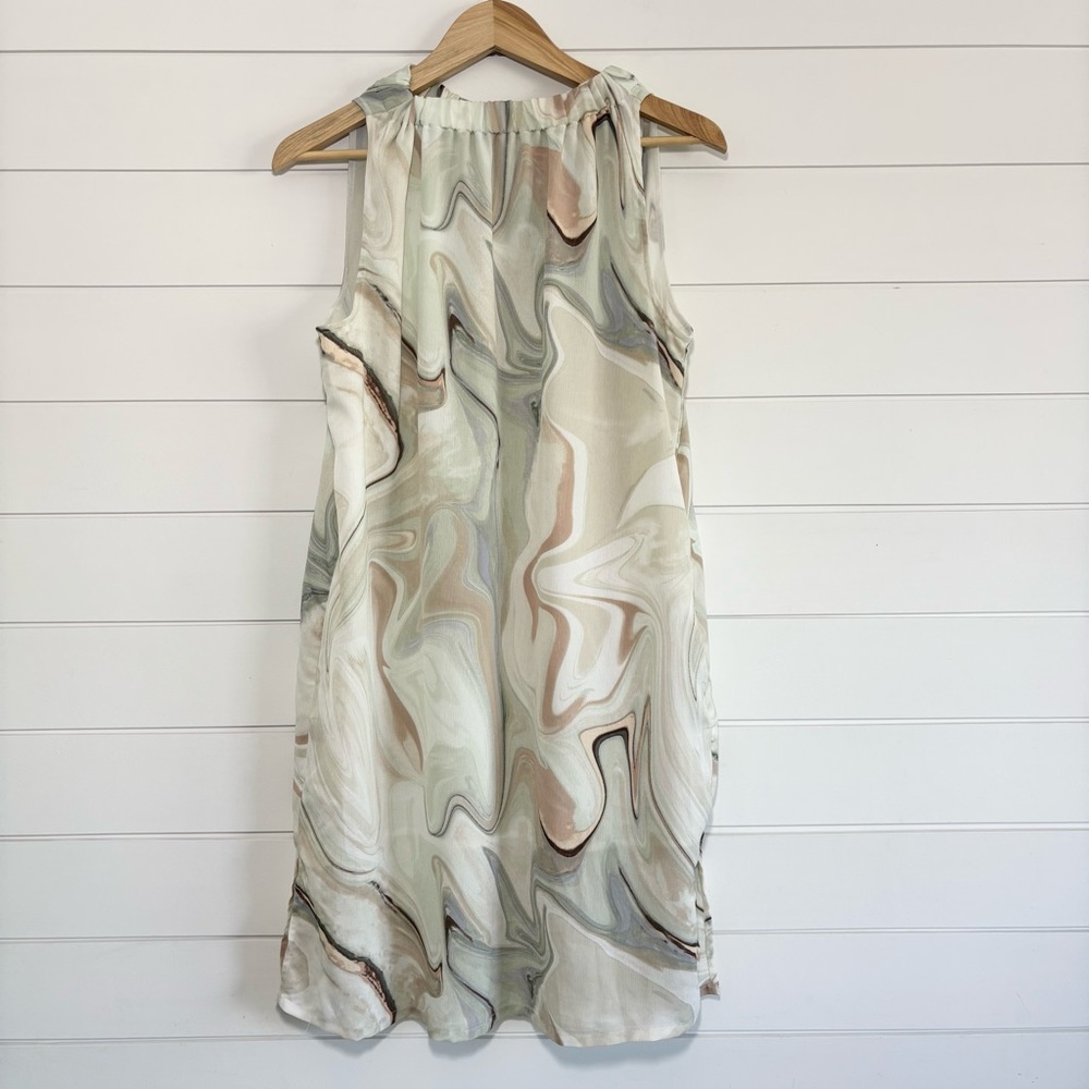 PROLOGUE Marble Print Sleeveless Lightweight Dress size M